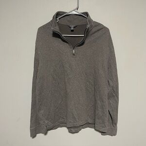Van Heusen flex Gray Quarter-Zip Pullover sweater Mens size medium